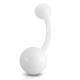 Piercing nombril UV 08 - Flexible unicolore blanc