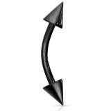 Banane 09 - Plaqué-titane noir deux pointes