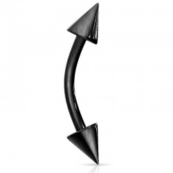 Banane 09 - Plaqué-titane noir deux pointes