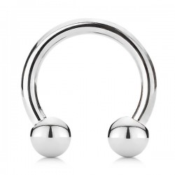 Piercing fer à cheval 01 - Boules