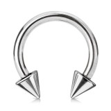 Piercing fer à cheval 02 - Pointes