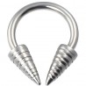 Piercing fer à cheval 44 - Pointes vrillées