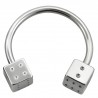 Piercing micro-circulaire 65 - Gris deux dés à jouer