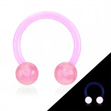 Piercing micro-circulaire 117 - Flexible fluorescent rose