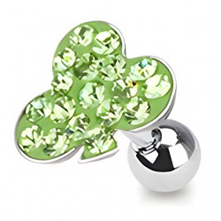 Cartilage hélix, tragus 28 - Férido trèfle vert-pomme