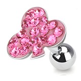 Cartilage hélix, tragus 28 - Férido trèfle rose