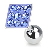 Cartilage hélix, tragus 31 - Férido carré bleu