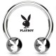 Piercing micro-circulaire 53 - Logo Playboy noir