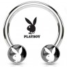 Piercing micro-circulaire 53 - Logo Playboy noir