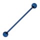Piercing industriel 01 - Plaqué-titane bleu boules