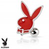 Cartilage hélix, tragus 273 - Playboy peint en rouge