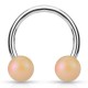 Piercing micro-circulaire 59 - Perle satinée beige