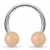 Piercing micro-circulaire 59 - Perle satinée beige