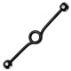 Piercing industriel 57 - Cercle multiples cristaux noirs