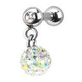 Cartilage hélix, tragus 18 - Férido pendant aurora