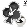Cartilage hélix, tragus 274 - Trèfle noir Playboy