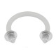Piercing micro-circulaire 20 - Flexibles pointes transparentes