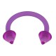 Piercing micro-circulaire 20 - Flexibles pointes lilas