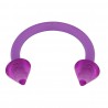 Piercing micro-circulaire 20 - Flexibles pointes lilas
