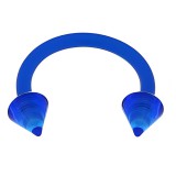 Piercing micro-circulaire 20 - Flexibles pointes bleues