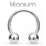 Piercing micro-circulaire boules en titane G23