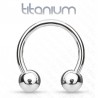 Piercing micro-circulaire boules en titane G23