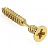 Cartilage hélix, tragus 179 - Plaqué-or jaune longue vis