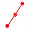 Piercing industriel 76 - Flexible dé à jouer rouge