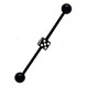 Piercing industriel 76 - Flexible dé à jouer noir