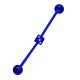 Piercing industriel 76 - Flexible dé à jouer bleu