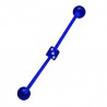 Piercing industriel 76 - Flexible dé à jouer bleu