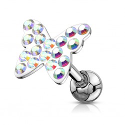 Cartilage hélix, tragus 23 - Férido papillon aurora