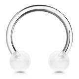 Piercing micro-circulaire 14 - Boules acryliques roses