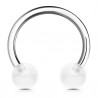 Piercing micro-circulaire 14 - Boules acryliques transparentes