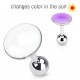 Cartilage hélix, tragus 78 - Cercle plat fluorescent rose