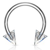 Piercing micro-circulaire 18 - Acrylique pointes transparentes
