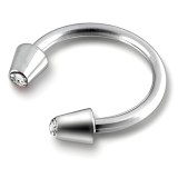 Piercing micro-circulaire 96 - Pointes cristal transparent