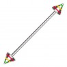 Piercing industriel 93 - Pointes striées rastas