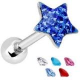 Piercing langue 61 - Multistrass étoile