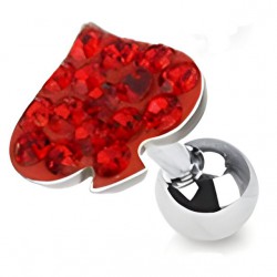 Cartilage hélix, tragus 29 - Férido pique rouge