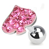 Cartilage hélix, tragus 29 - Férido pique rose