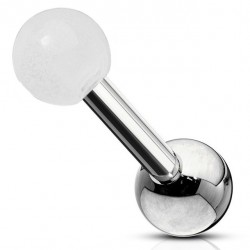 Cartilage hélix, tragus 84 - Fluorescent boules transparentes