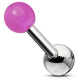 Cartilage hélix, tragus 84 - Fluorescent boules lilas