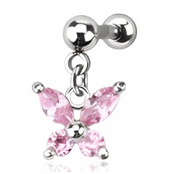 Cartilage hélix, tragus 161 - Papillon pendant