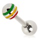 Cartilage hélix, tragus 93 - Strié boule rasta
