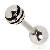 Cartilage hélix, tragus 93 - Strié boule noire