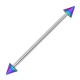 Piercing industriel 94 - Pointes plaqué-titane rainbow