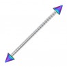 Piercing industriel 94 - Pointes plaqué-titane rainbow