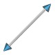 Piercing industriel 94 - Pointes plaqué-titane bleues