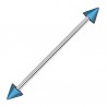Piercing industriel 94 - Pointes plaqué-titane bleues